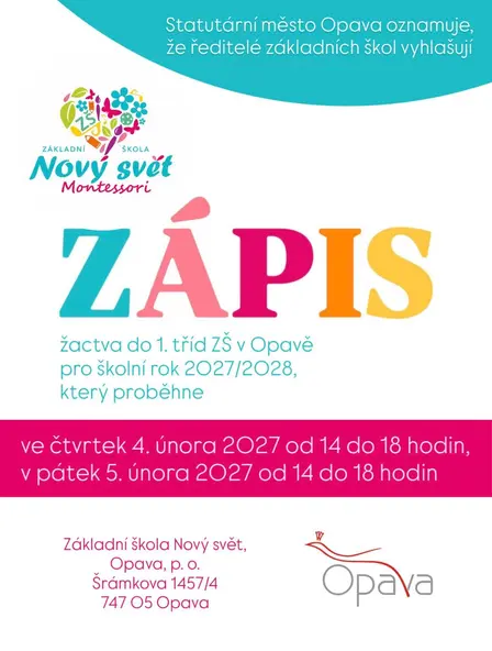 Známe termín zápisu žáků do prvních tříd pro školní rok 2027/ 2028 a už teď se těšíme na naše budoucí prvňáčky! ⭐️
Na koho se můžeme těšit? ☘️
#montessori #opava #montessoriopava #prvniTrida
PS: za každé sdílení jsme vám vděční 😊