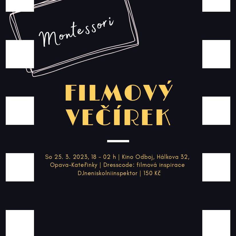 Filmový Montessori večírek v Kině Odboj :-)